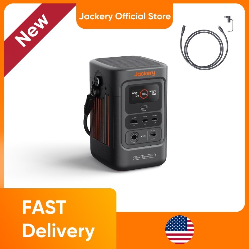Jackery Explorer 240D Portable Power Station 255Wh With 5M Charging Cable