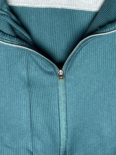 Antigua Desert Dry XL Quarter Zip Golf Pullover Teal Polyester Lightweight Y2K image 4
