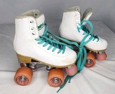 Impala Sidewalk Women's White Leather Roller Skates Boots Size US 1 EU 32