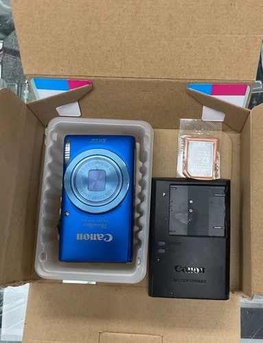 Canon PowerShot ELPH 115 IS Blue Digital Camera 16.0MP 8x Optical Zoom