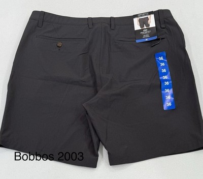 Infinity Men's Hybrid Zipper Pockets Stretch Shorts, Gray (Dark Gray), Size 36