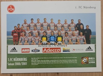 1. FC Nürnberg Mannschaft 2000/2001 (Adecco   Adidas   ARO)