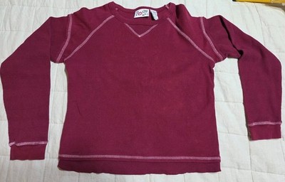 POUT Women s XL Pink Waffle Knit Layered Top Y2K Emo Goth Scene Henley  90 s
