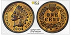 1904 Indian Head Cent penny PCGS SLAB GENUINE Detail AU Uncirculated Gold Shield