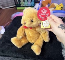 Vintage 1989 Russ Golden Jointed Bear NWT 10