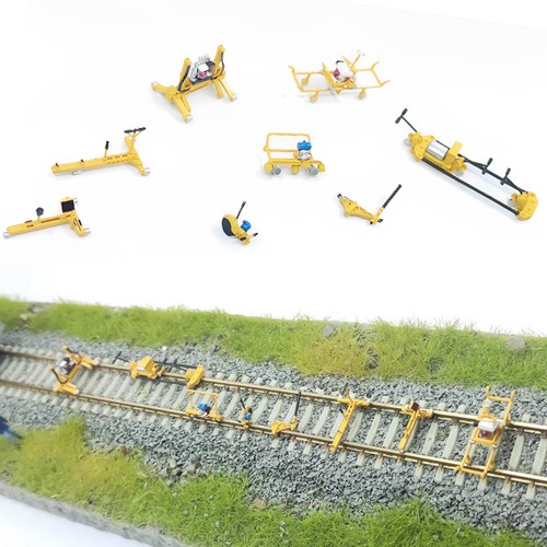 HO Scale Diorama Train Railroad Track Overhaul Maintenance Equipment Props ModpK - Picture 5 of 22