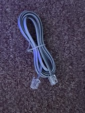 6FT Telephone Line Cord Cable Wire DSL Modem Fax Phone to Wall Gray