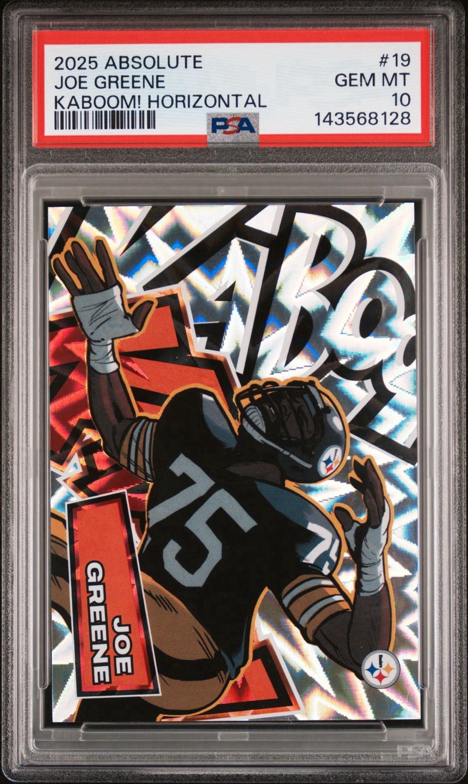 2025 Panini Absolute Kaboom!  Joe Greene PSA 10 GEM MINT