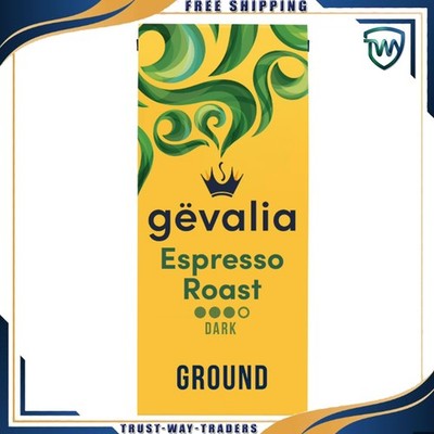 Gevalia Espresso Dark Roast Ground Coffee, 12 oz. Bag NEW - Free Shipping