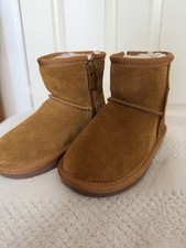 Kookaburra UGG Toddler Boots Size 7 Brown Suede Sheepskin Lining Winter Warm