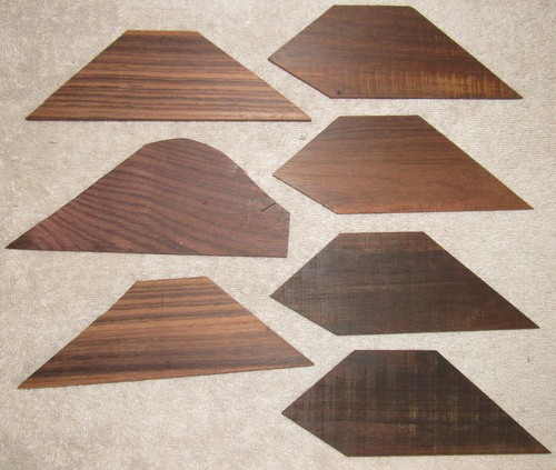 7 rosewood acoustic guitar bridge plates (Carlo Greco)