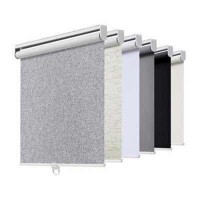 Roller Shades Blackout 34.5 W x 72 H Heather Grey UV Protection Cordless Led