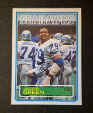 1983 83 Topps Football card Jacob Green #385 ROOKIE RC Seattle Seahawks MINT. rookie card picture