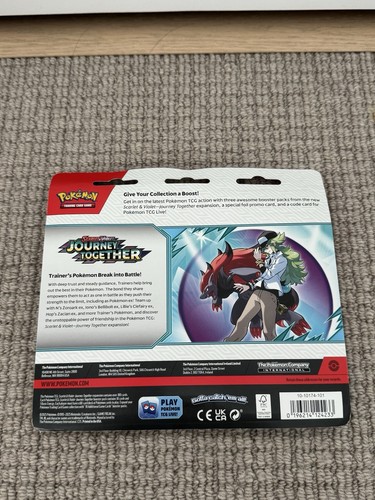 Pokemon Scarlet and Violet Journey Together 3 Pack Blister Yanmega- SEALED - Picture 2 of 2