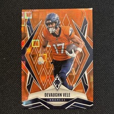 🪶Devaughn Vele 2025 Panini Phoenix Football Orange Pandora /189 Denver Broncos