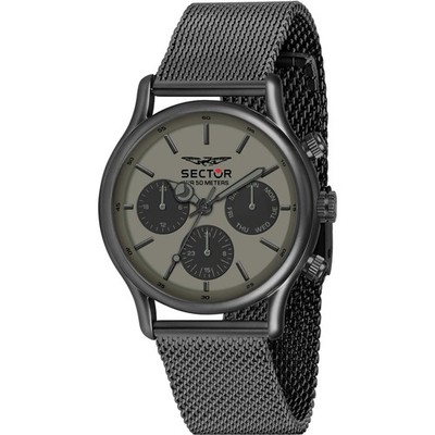 Herrenuhr SECTOR 660 R3253517014 Multifunktion Edelstahl Mesh Schwarz Grun