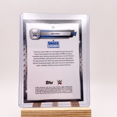2025 Topps Chrome WWE Base Jade Cargill Smackdown 25 - Picture 3 of 3