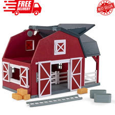 - Wooden Animal Barn Toy Set with 20 Pieces - Farm Animals Toys for Kids 3-5 Yea