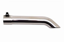 Gibson 500409 Stainless Turndown Angle Cut Exhaust Tip 1.5 Inlet 1.5 Outlet