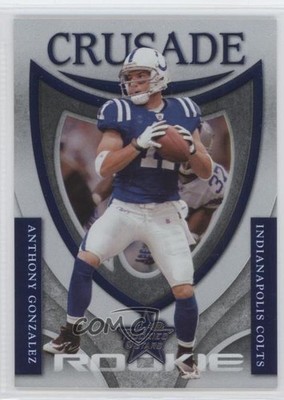 2007 Leaf Rookies & Stars Rookie Crusade Blue 455/500 Anthony Gonzalez RC 0a7