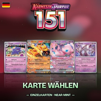 Pokemon Karten 151 MEW Einzelkarten Auswahl Deutsch Near Mint