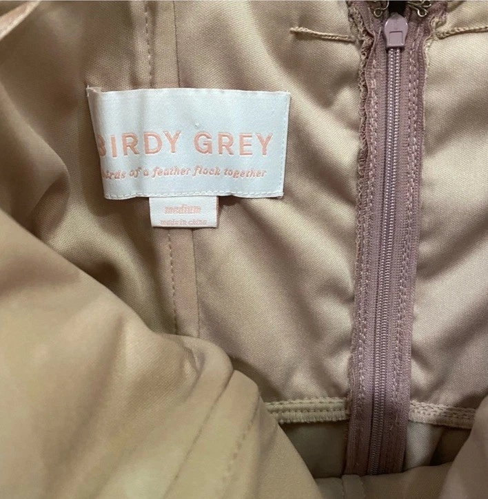 Vestido convertible Birdy Grey Christina en tul malva arena talla M usado en excelente estado Foto 2 de 4