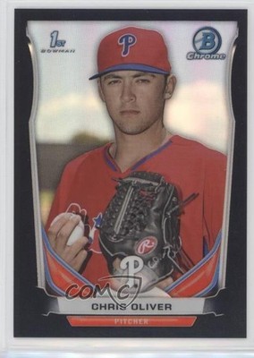 2014 Bowman Draft Chrome Black Refractor 26/75 Chris Oliver #CDP106 2u3