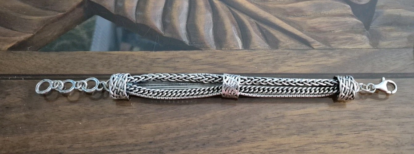 SILPADA Sterling .925 Eleven Assorted Chains 8" B… - image 1