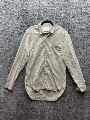 Our Legacy Striped Italian Cotton Button Down Long Sleeve Shirt Mens Size 54
