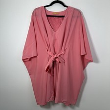 Alice + Olivia Pink Silk Kaftan Size Small