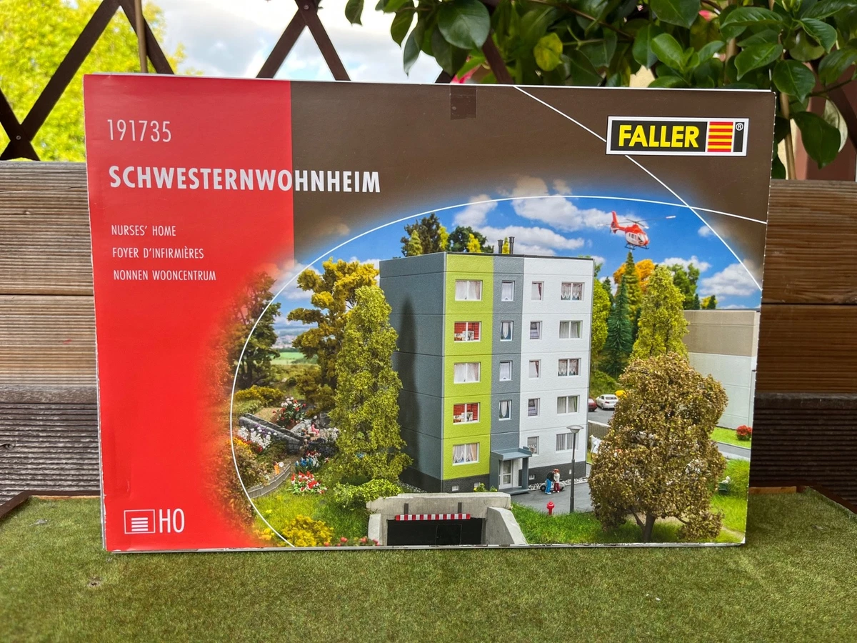 Faller H0 191735 Schwesternwohnheim Hochhaus Gebäude urban selten Siedlung Stadt