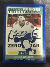 2021-22 O-Pee-Chee Marquee Rookie Blue Border 642 Daniel Walcott Tampa Bay