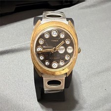 Timex Vintage Automatic Day/Date WR Gold Tone...