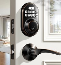 Keyless Entry Door Lock Veise RZ-C Electronic Keypad Deadbolt Lock Oil Rubbed