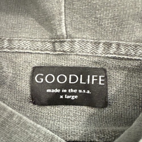 Goodlife Terry Hoodie Gray Charcoal Size XL - Picture 4 of 10