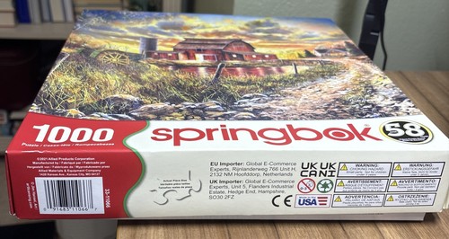Jigsaw Puzzle Jim Hanson Memories Past 1000 Pcs Springbok Barn Tractor Complete - Picture 3 of 6