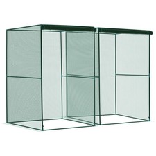 2er Set Obstkäfig Vogelnetz, Gemüse Pflanzenschutz Zelt mit Reißverschluss Do