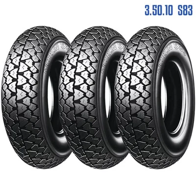 TRE 3 PNEUMATICI MICHELIN 3 50 10 350 10 MICHELIN VESPA PX LML 125 150 200 D'EPO