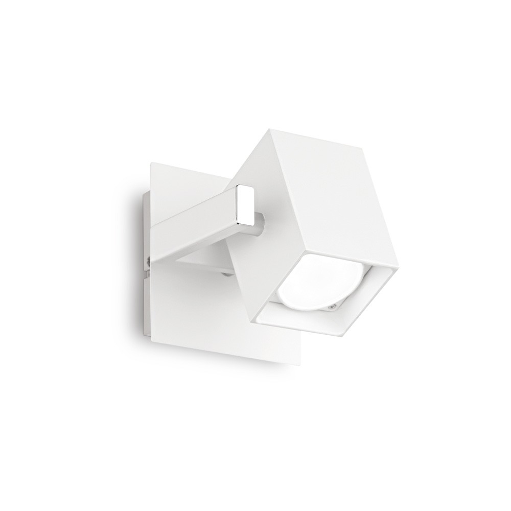 Faretto Mouse Metallo Bianco 1 Luce GU10 - Applique Parete Interni