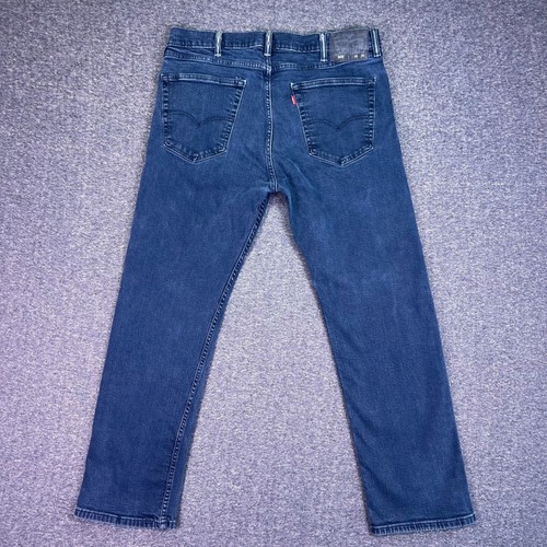 Levis 505 Jeans Herren 38x30 Blau Regular Straight Dark Wash Freizeit Stretch Denim - Bild 13 von 13