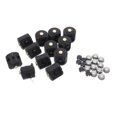  12 sets LED Flashlight Switch Cap Soft Boot Cover for Push Button Switch