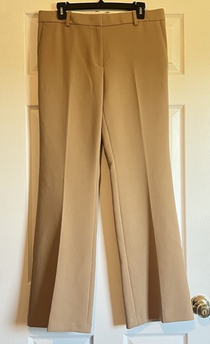 Ann Taylor Damen The Madison Schlaghose Hose Devin Fit Beige Größe 8 NEU