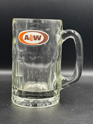 Vintage A&W Root Beer Mug Oval Logo AW Original Authentic H 5.75 in. Dia 3.25 in