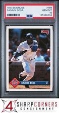 1993 DONRUSS #186 SAMMY SOSA CUBS PSA 10
