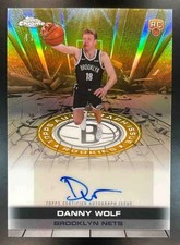 2025-26 Topps Chrome Sapphire Danny Wolf Certified Auto Issue Gold /50 RC Nets