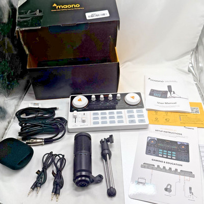 MAONO Podcast Equipment Bundle MaonoCaster Lite Audio Interface All-in-One