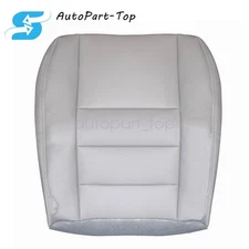 Passenger Side Bottom Leather Seat Cover For 2004 2005 Ford F250 F350  XLT Gray