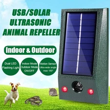 Ahuyentador De animales Repelente Alarma Luz Flashing con sensor de movimiento
