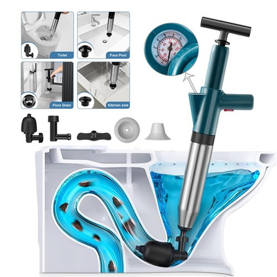 #ad #ad Toilet Plunger Drain Clog Remover Tools High Pressure Air Drain Blaster Kit US $24.98