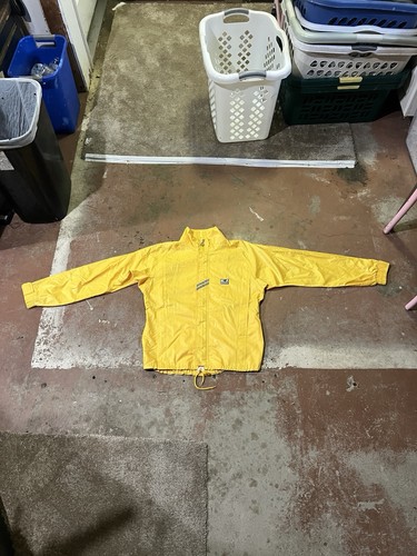 Traje de chándal New Balance mediano amarillo/gris cortavientos pantalones de chándal de colección - Imagen 2 de 8